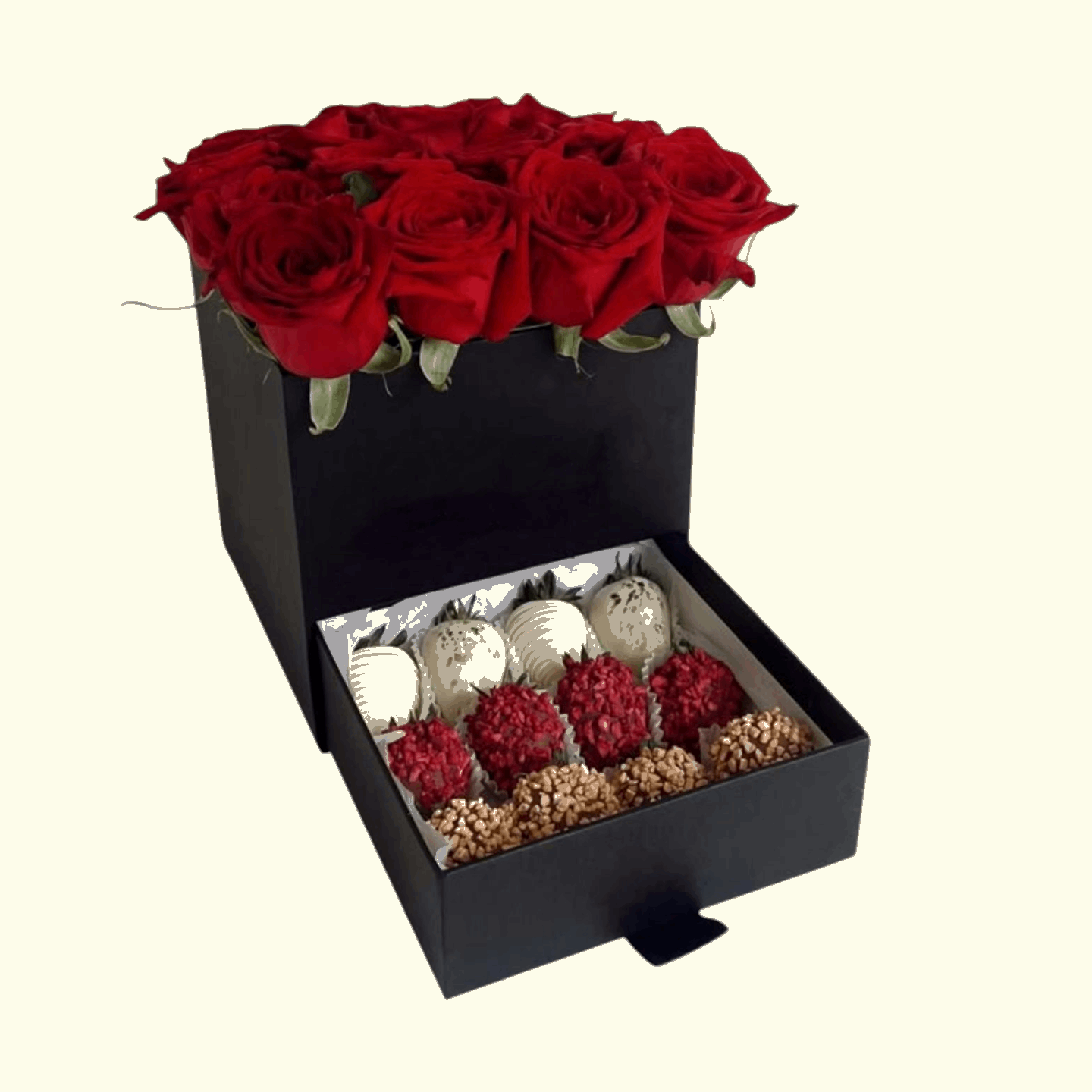 Sweet Red Flower Box in Dubai, UAE