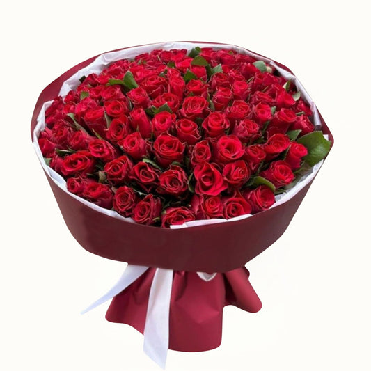 55 Red Roses Bouquet Dubai, UAE