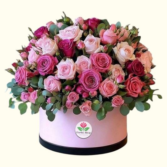 Baby Pink Flower Box in Dubai