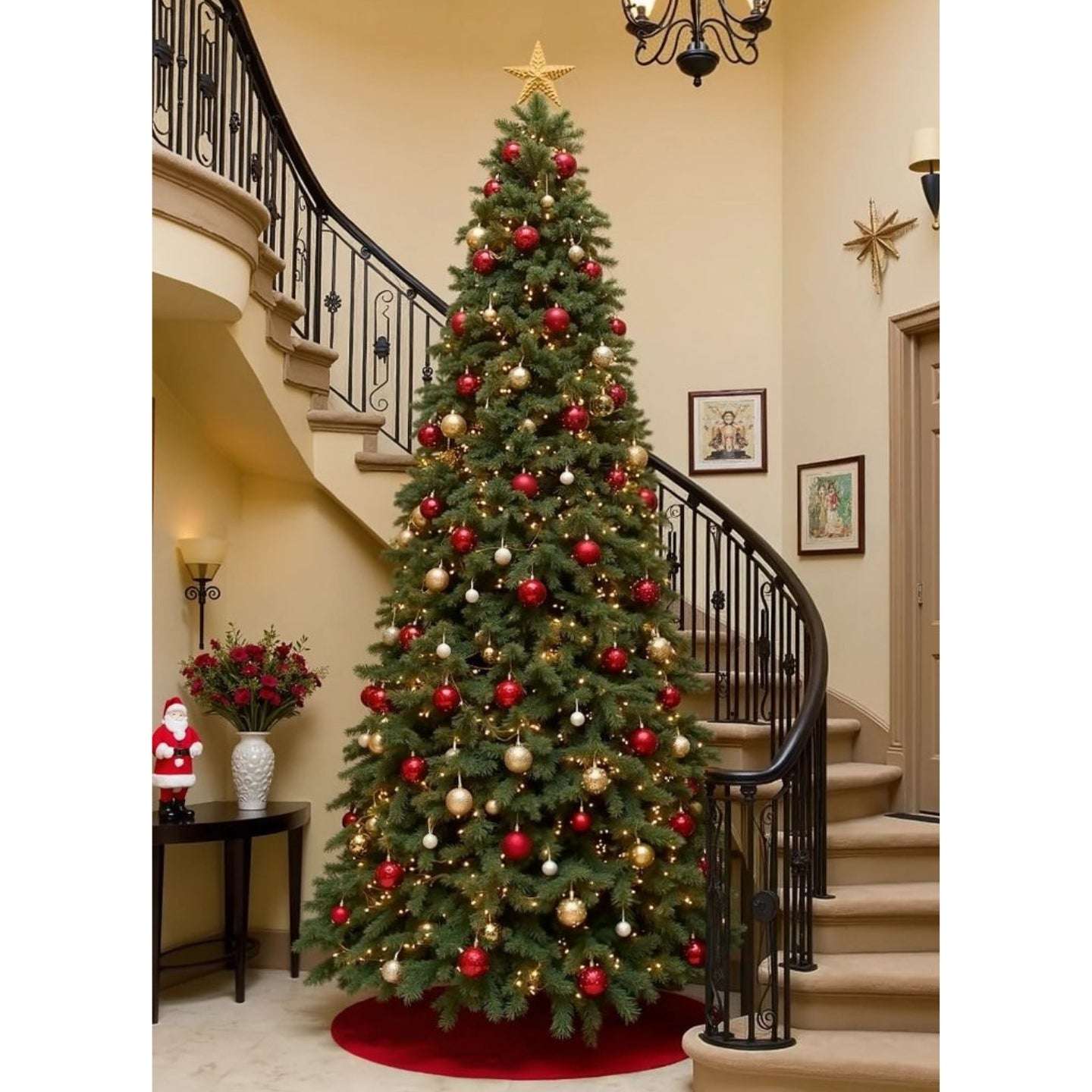 Christmas tree decoration in dubai, uae