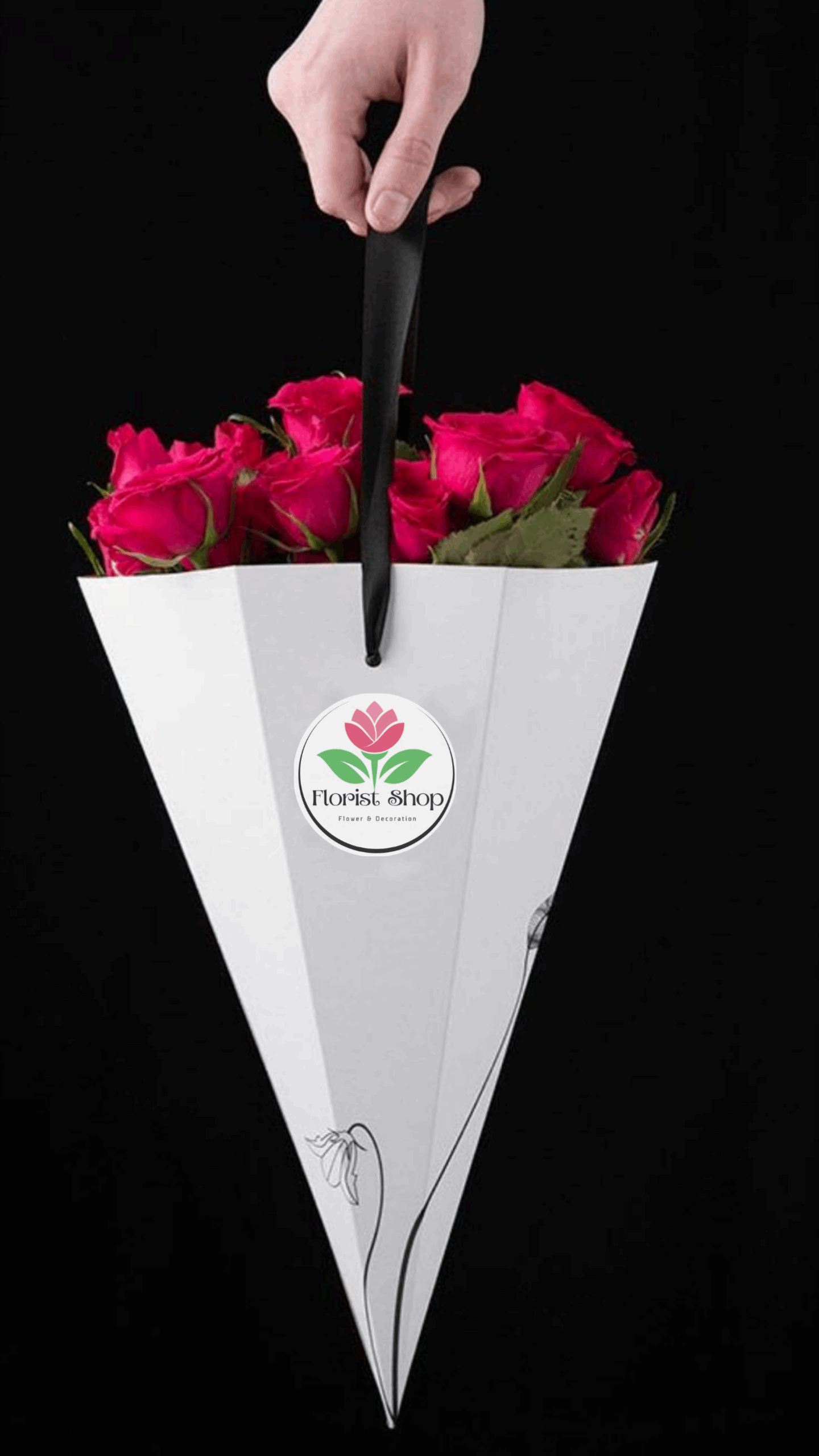 Corn Red Flower Bouquet