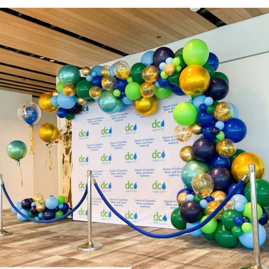 Corporate Balloons Stage Decoration in Dubai, UAE
