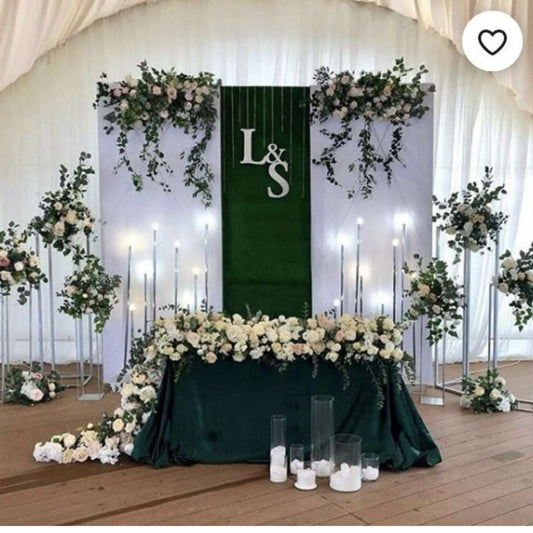 Flower Stage decoration setup in Dubai, UAE