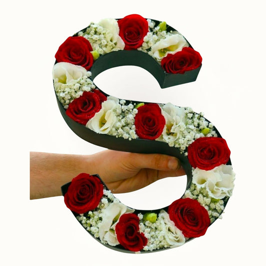 Red and White Mix Flower Arrangement Dubai, UAE