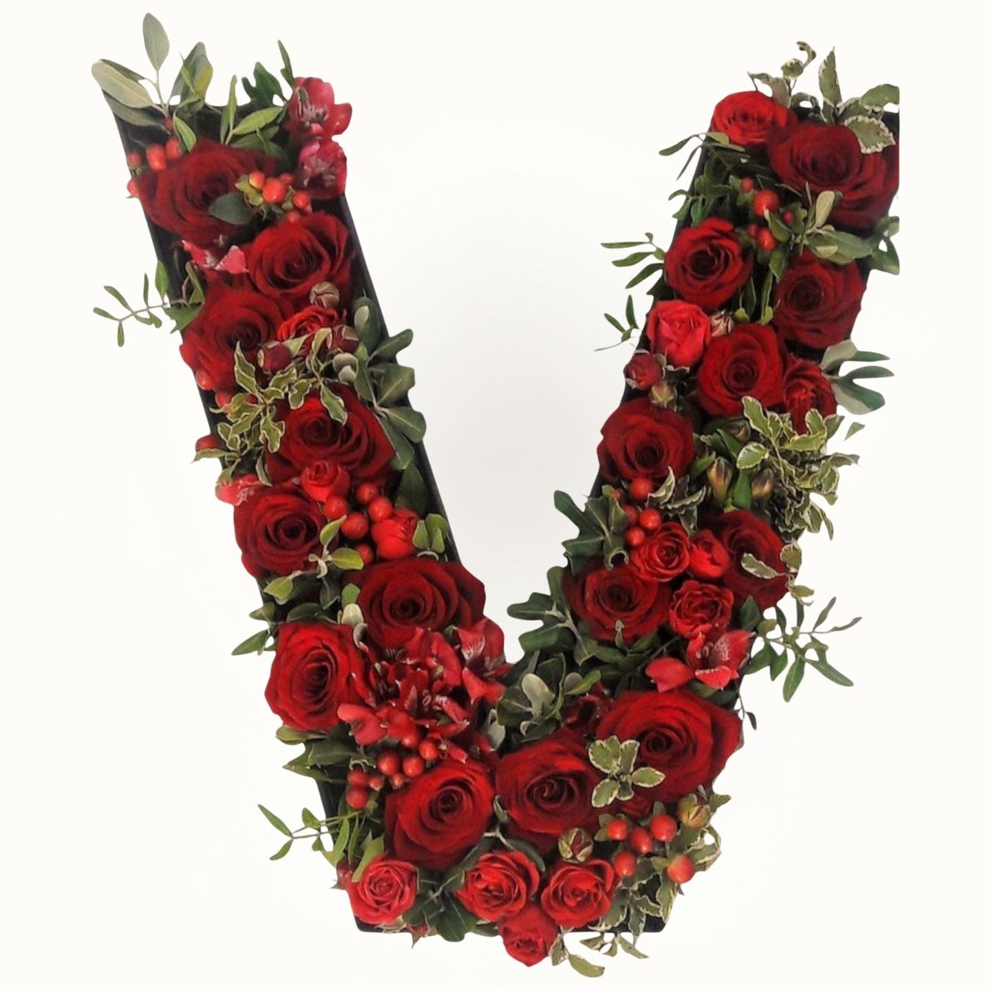 Red Flower Box Arrangement Dubai, UAE