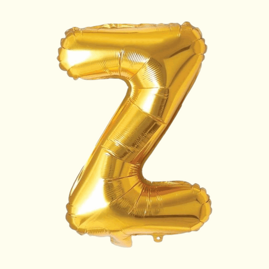 Gold number 7 balloon on a white background