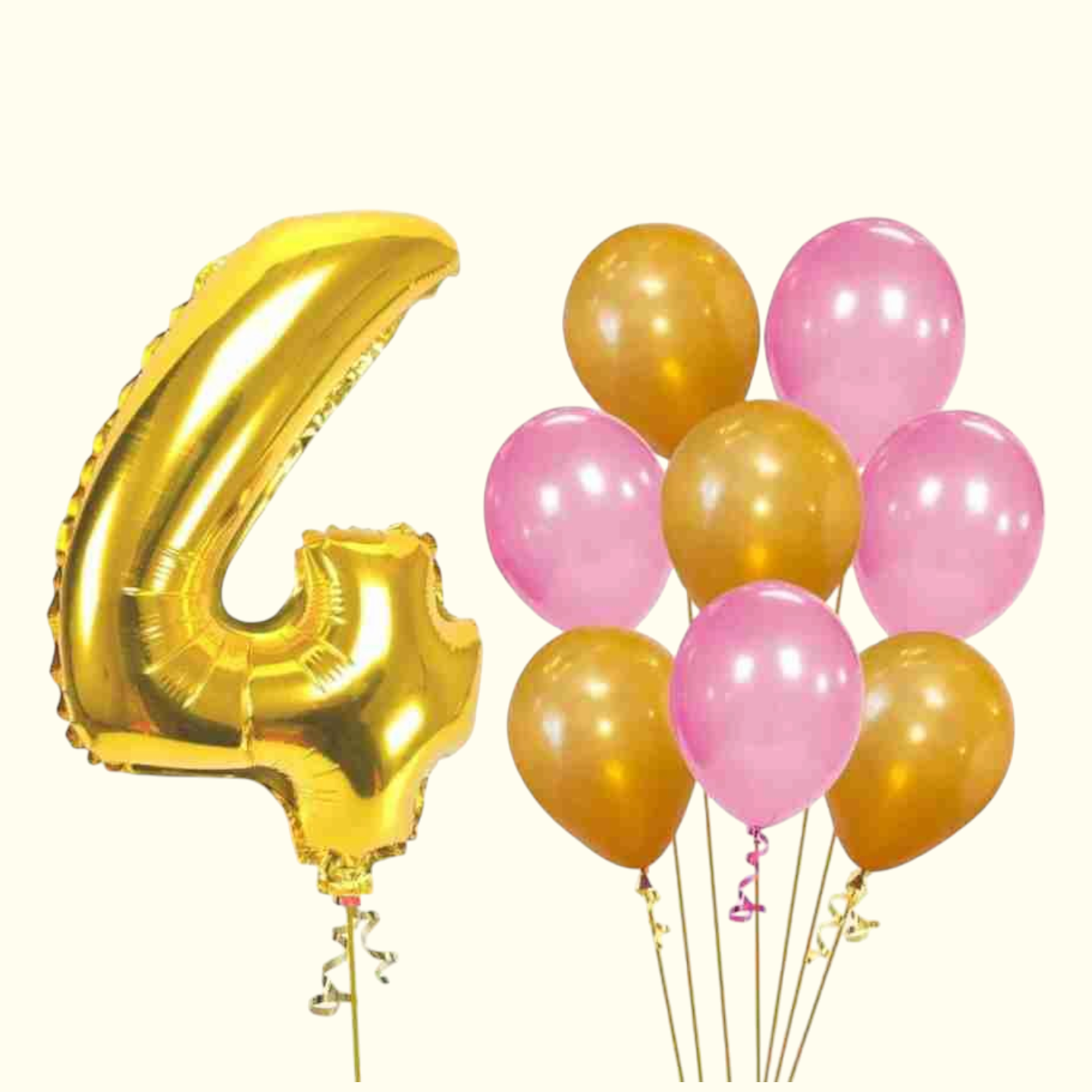 Letter 4 Gold