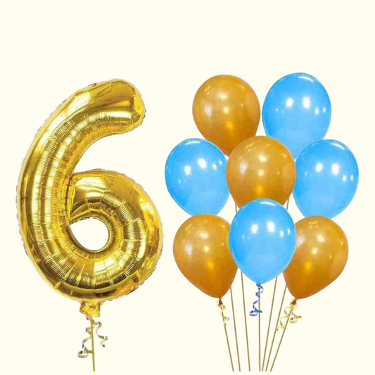 Letter 6 Gold