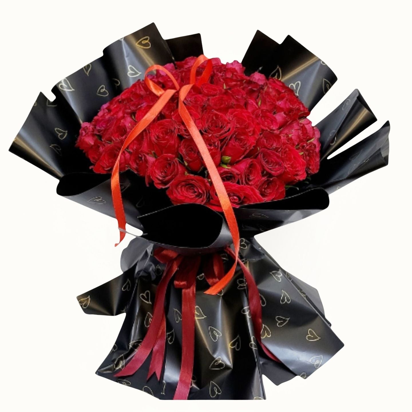 Red roses flower bouquet | Black flower bouquet DUbai, UAE
