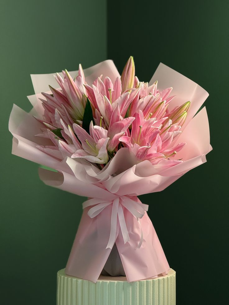 Pink Lilies flower bouquet