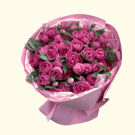pink peony flower bouquet in dubai, UAE