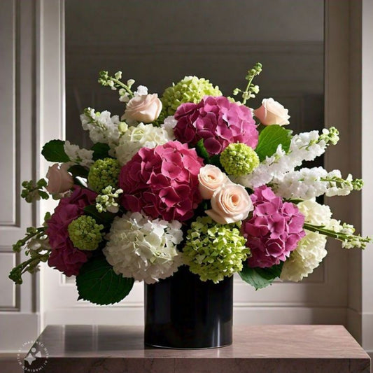Pink Hydrangea Arrangement