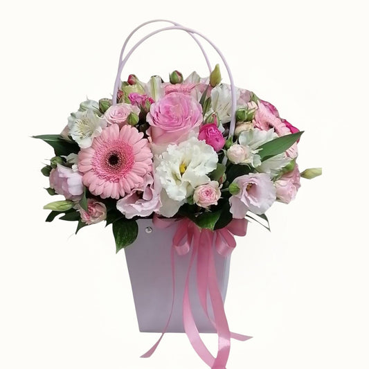 Pink Flower Basket | Mix flower basket Dubai, UAE