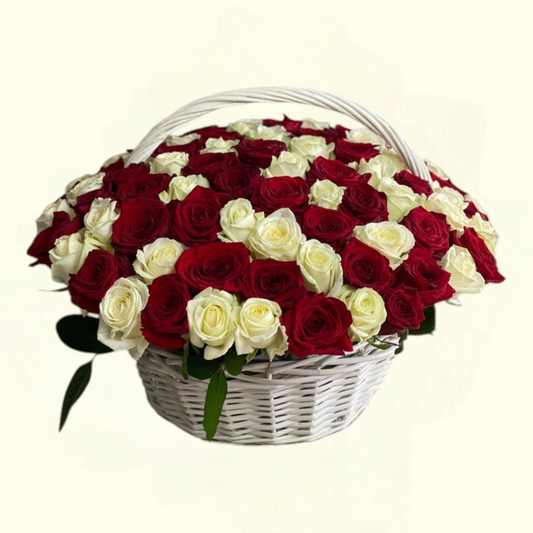 Red & White Basket
