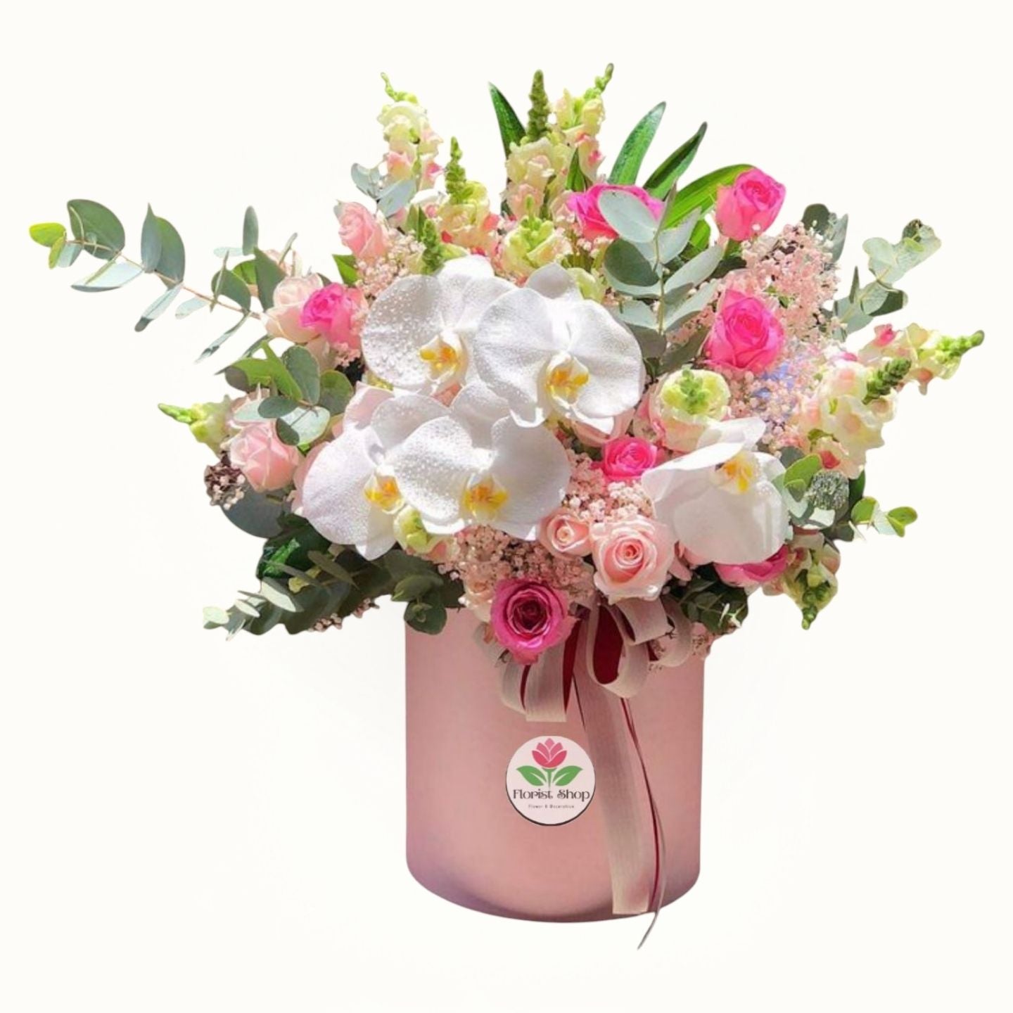 Mix flower box online | Pink Flower box in Dubai, UAE