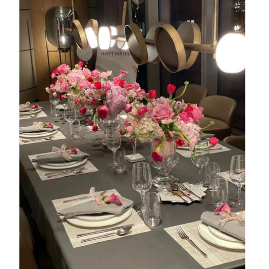 Table Pink Arrangement