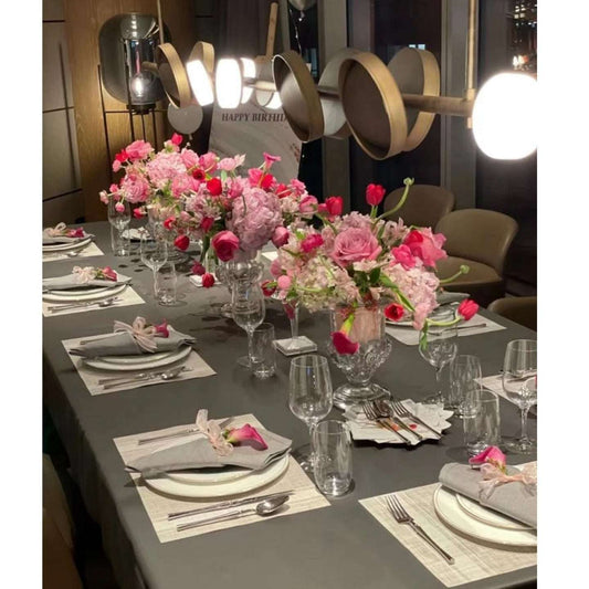 Table Pink Flower Arrangement in Dubai, UAE