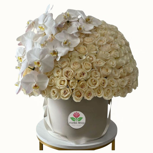 White Roses Bouquet in Dubai, UAE 